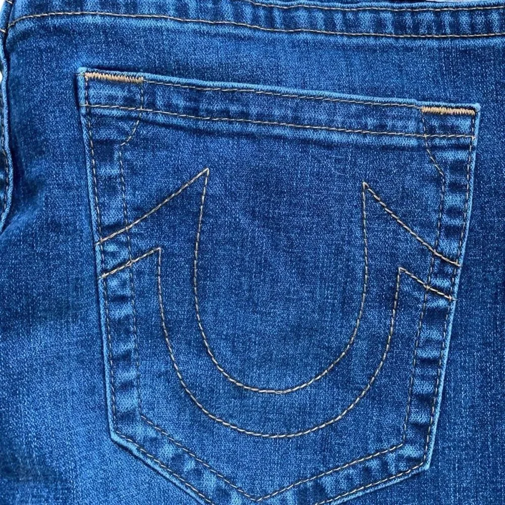 True Religion Geno Jeans Medium Wash Relaxed Slim Cotton Stretch‎ Denim 40